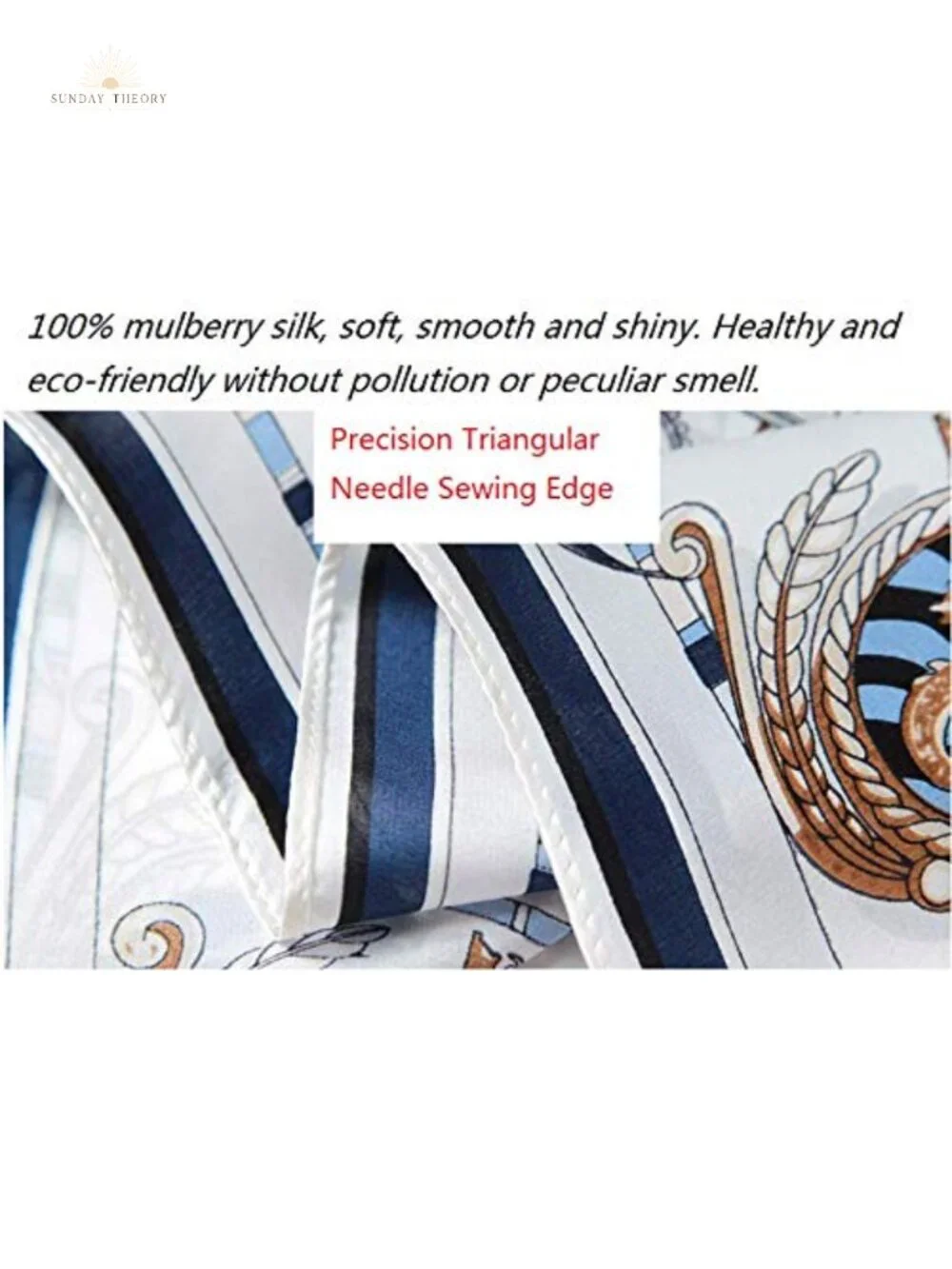 100% Mulberry Silk Scarf - 35